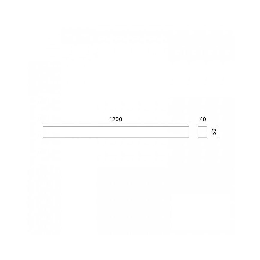 Plafoniera/sospensione LED da soffitto KOLINE LED/40W/230V 3000/4000/6500K 120 cm bianca