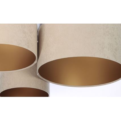 Plafoniera SPACE 3xE27/60W/230V beige/oro