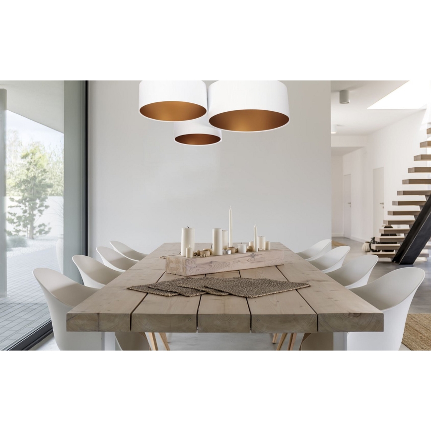 Plafoniera SPACE 3xE27/60W/230V bianco/oro