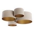 Plafoniera SPACE 4xE27/60W/230V beige/oro