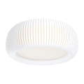 Plafoniera STRIPES 2xE27/40W/230V Ø 55 cm bianca/crema