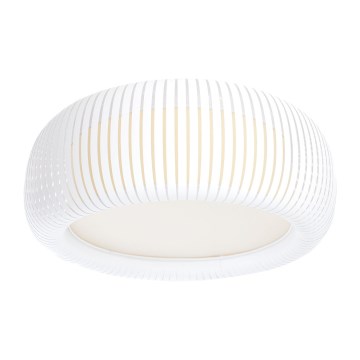 Plafoniera STRIPES 2xE27/40W/230V Ø 55 cm bianca/crema