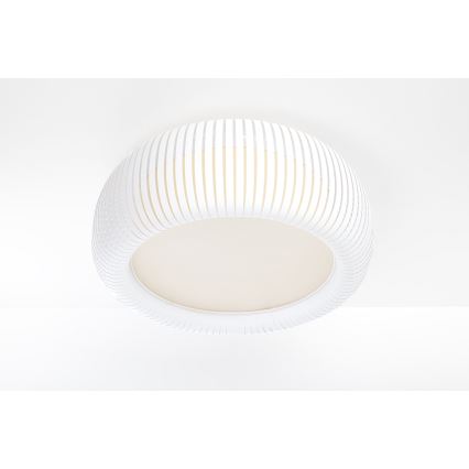Plafoniera STRIPES 2xE27/40W/230V Ø 55 cm bianca/crema