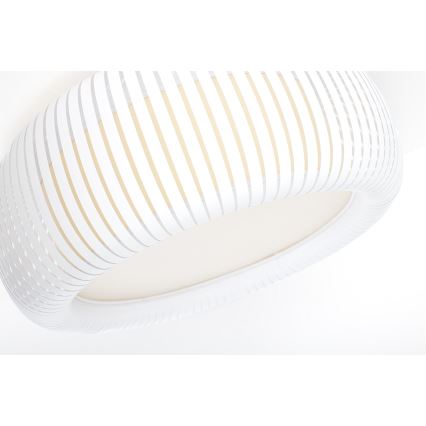 Plafoniera STRIPES 2xE27/40W/230V Ø 55 cm bianca/crema
