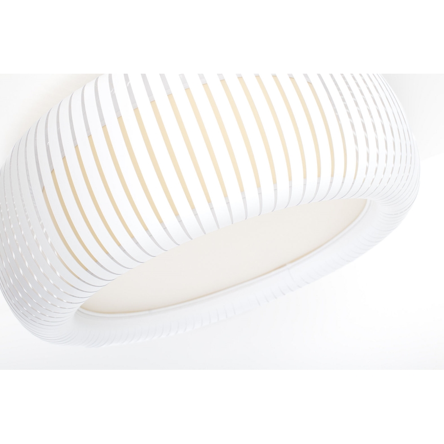 Plafoniera STRIPES 2xE27/40W/230V Ø 55 cm bianca/crema