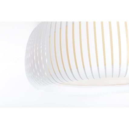 Plafoniera STRIPES 2xE27/40W/230V Ø 55 cm bianca/crema