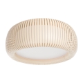 Plafoniera STRIPES 2xE27/40W/230V Ø 55 cm crema/bianco