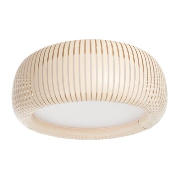 Plafoniera STRIPES 2xE27/40W/230V Ø 55 cm crema/bianco
