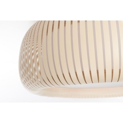 Plafoniera STRIPES 2xE27/40W/230V Ø 55 cm crema/bianco