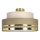 Plafoniera TAMI 1xE27/60W/230V beige/marrone/oro
