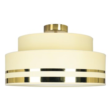 Plafoniera TAMI 1xE27/60W/230V beige/oro