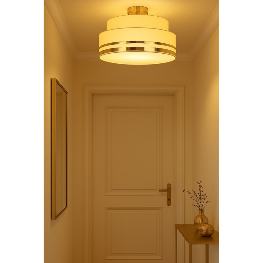 Plafoniera TAMI 1xE27/60W/230V beige/oro