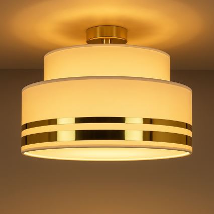 Plafoniera TAMI 1xE27/60W/230V beige/oro