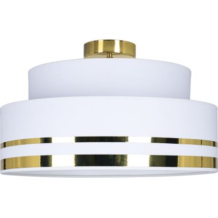 Plafoniera TAMI 1xE27/60W/230V diametro 40 cm bianco/oro