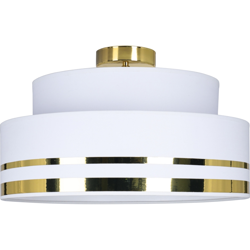 Plafoniera TAMI 1xE27/60W/230V diametro 40 cm bianco/oro