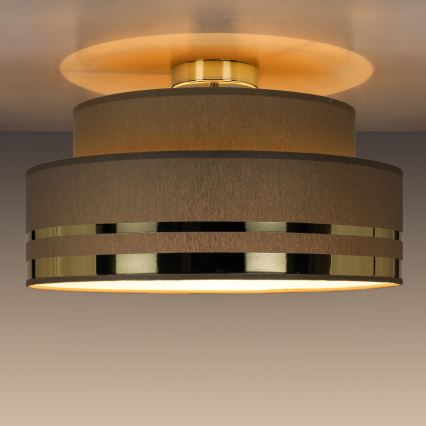 Plafoniera TAMI 1xE27/60W/230V marrone/oro
