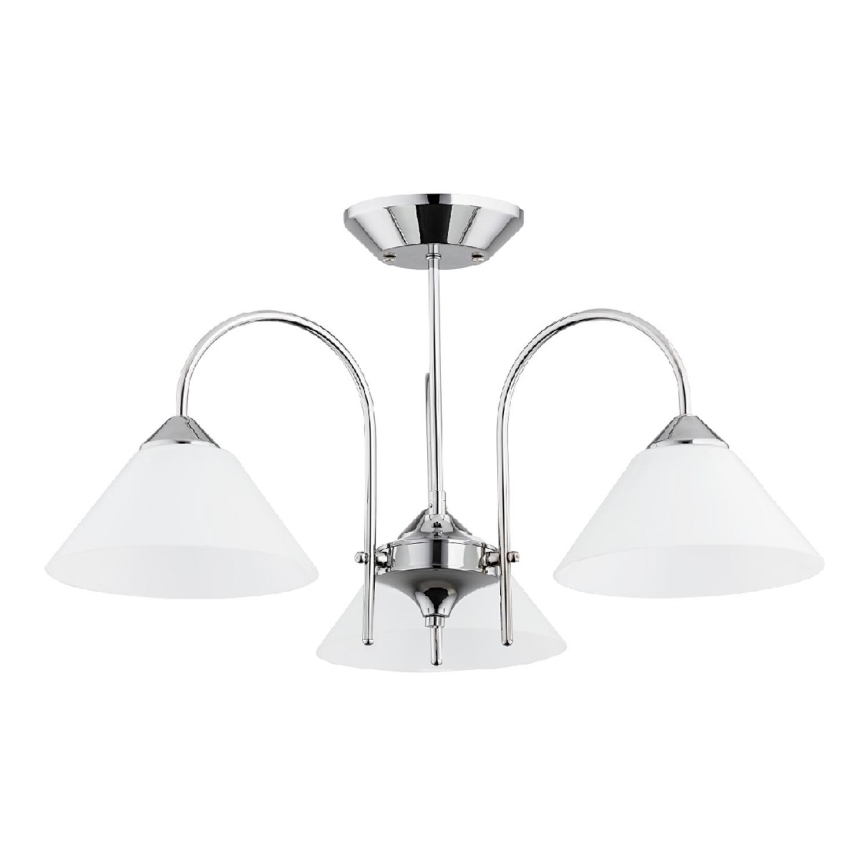 Plafoniera TAPER 3xE27/15W/230V cromo lucido