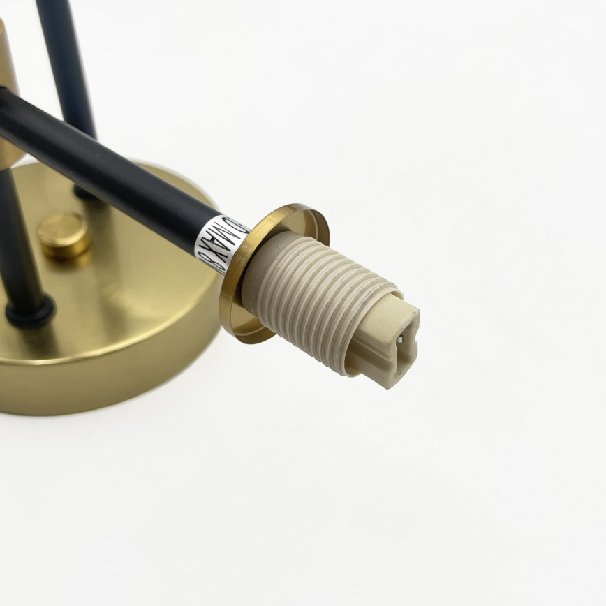 Plafoniera TESSA 4xG9/8W/230V ottone/nero fumé