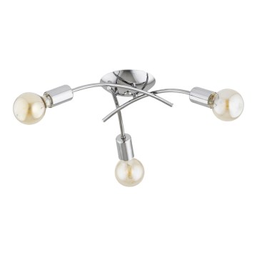 Plafoniera TORIZO 3xE27/15W/230V cromo lucido