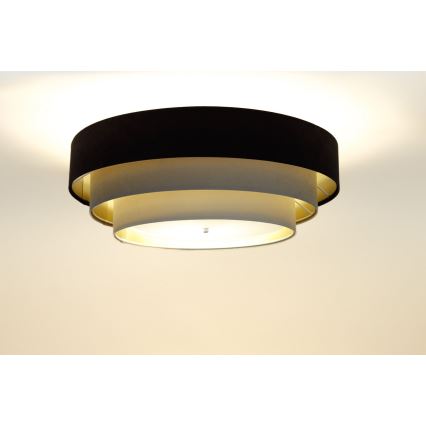 Plafoniera TRINITI 2xE27/60W/230V marrone/beige/oro