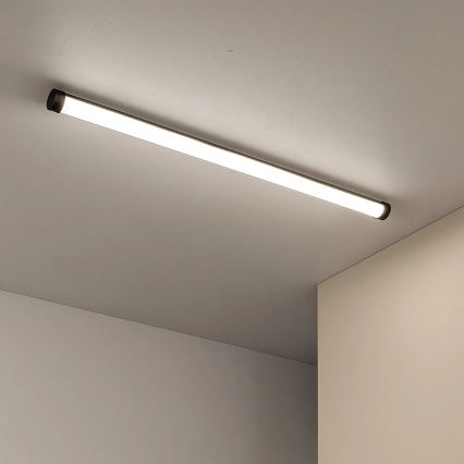 Plafoniera tubolare LED/50W/230V 4000K 150 cm nera
