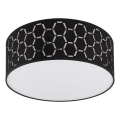Plafoniera ULLE 1xE27/15W/230V diam. 35 cm nera