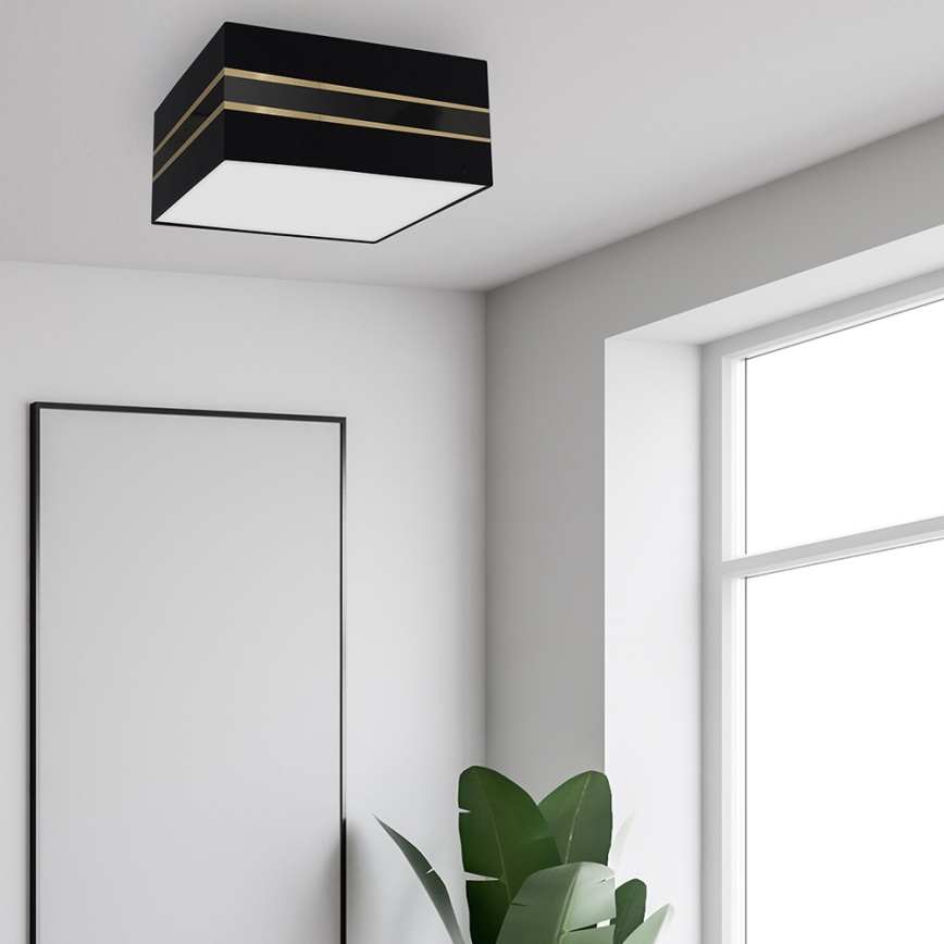 Plafoniera ULTIMO 3xE27/60W/230V nera