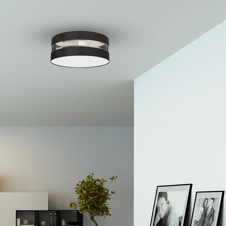 Plafoniera ULTIMO 3xE27/60W/230V nera