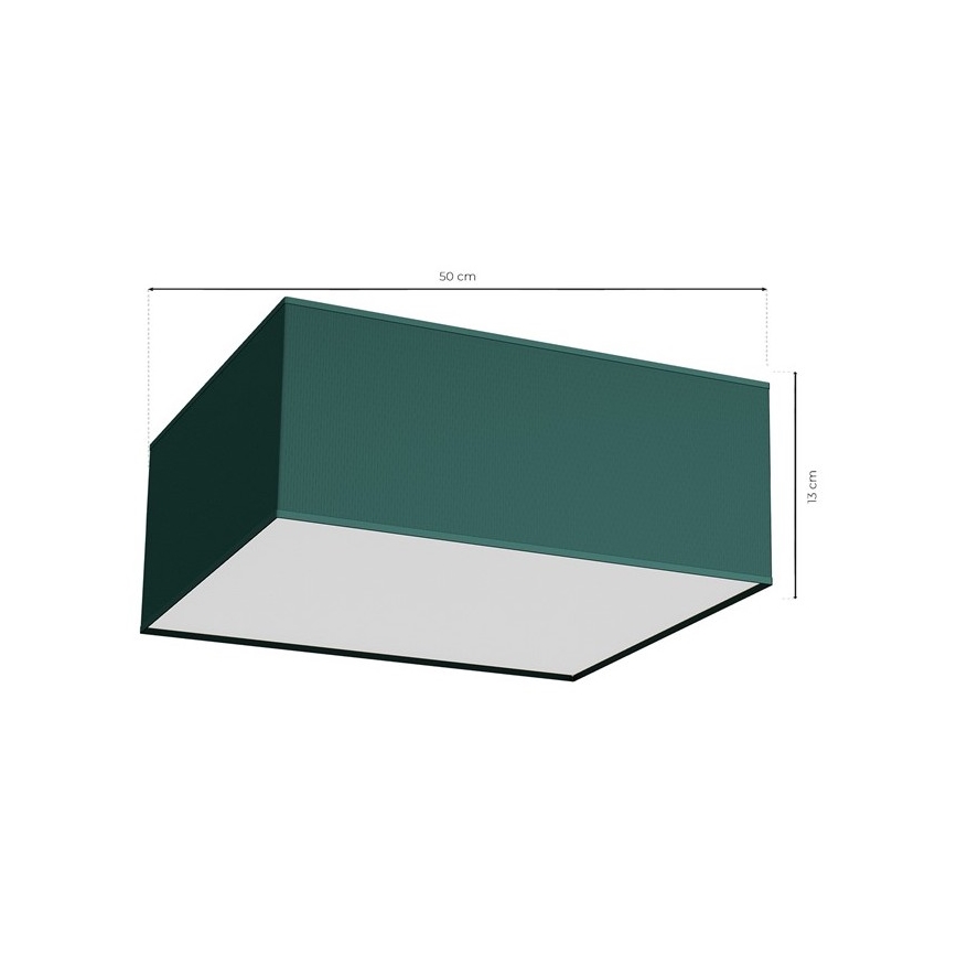 Plafoniera VERDE 3xE27/60W/230V 50x50 cm verde