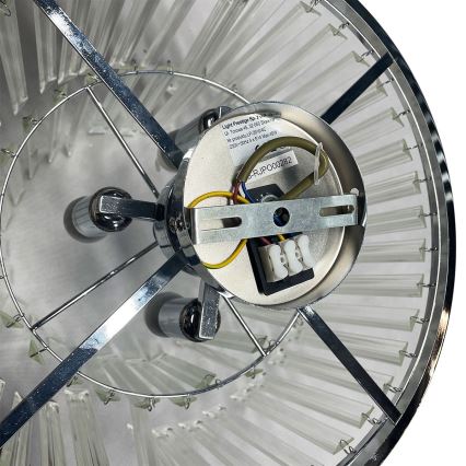 Plafoniera VETRO 4xE14/40W/230V cromo lucido