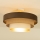 Plafoniera WENTA 1x E27/60W/230V Ø 50 cm marrone/iuta/beige