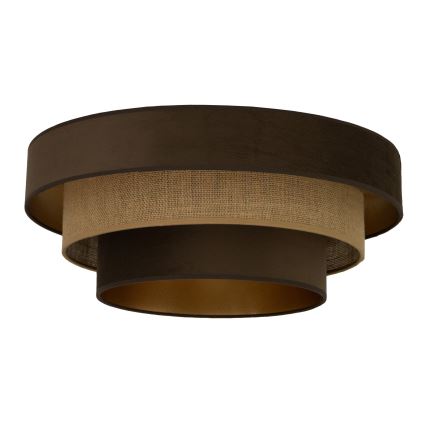 Plafoniera WENTA 1xE27/60W/230V, diametro 50 cm, marrone/iuta