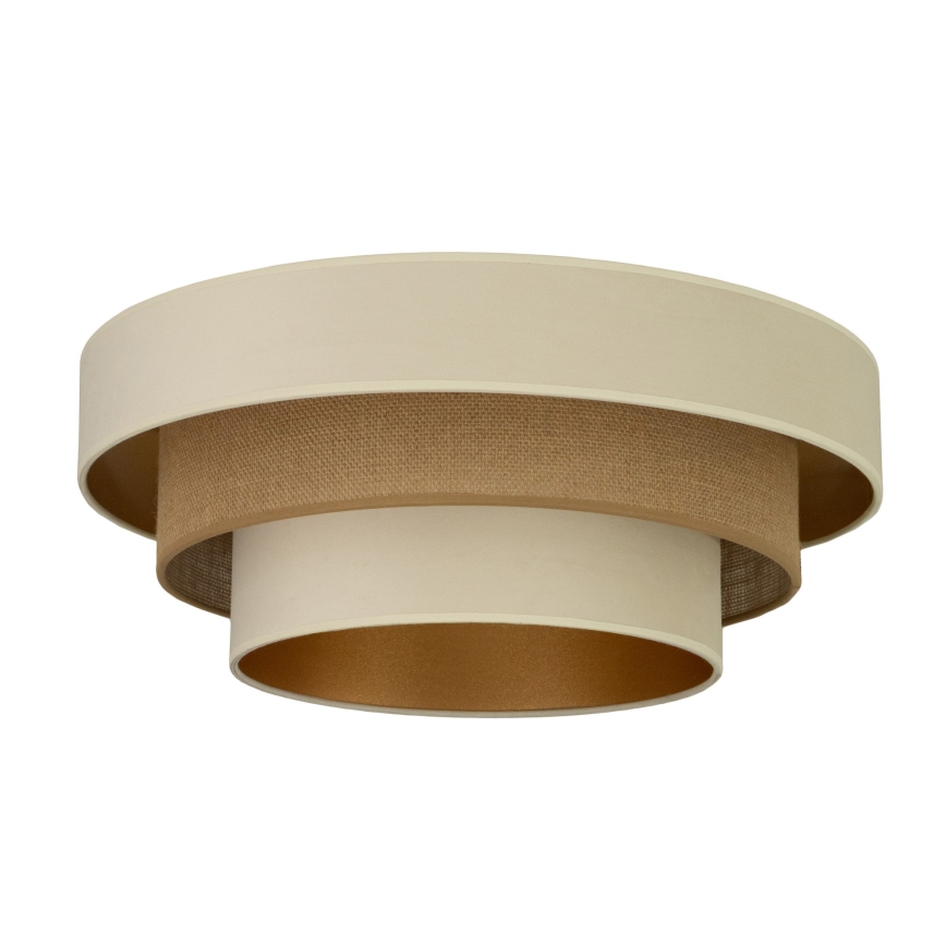 Plafoniera WENTA 1xE27/60W/230V Ø 50 cm beige/iuta