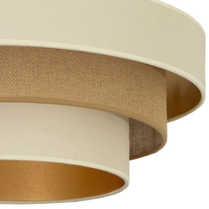 Plafoniera WENTA 1xE27/60W/230V Ø 50 cm beige/iuta