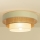 Plafoniera WENTA 1xE27/60W/230V Ø 50 cm beige/iuta