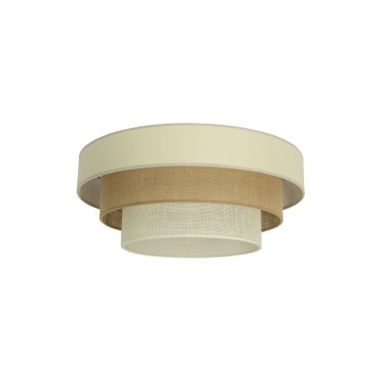 Plafoniera WENTA 1xE27/60W/230V Ø 50 cm beige/iuta