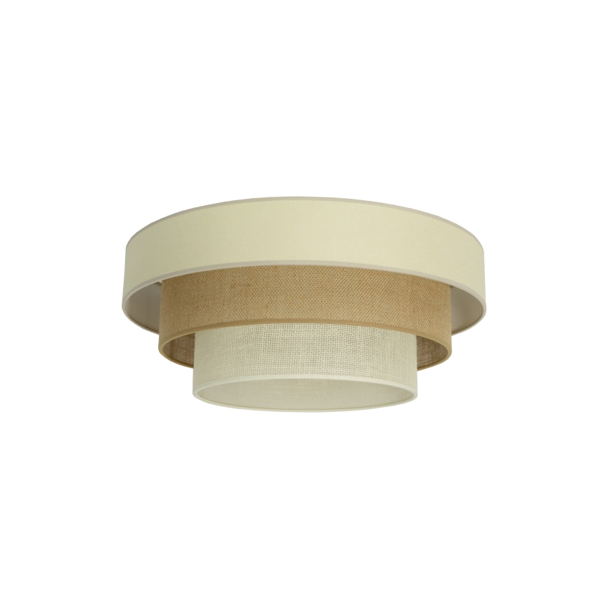 Plafoniera WENTA 1xE27/60W/230V Ø 50 cm beige/iuta