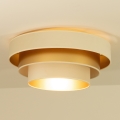 Plafoniera WENTA 1xE27/60W/230V Ø 50 cm beige/oro