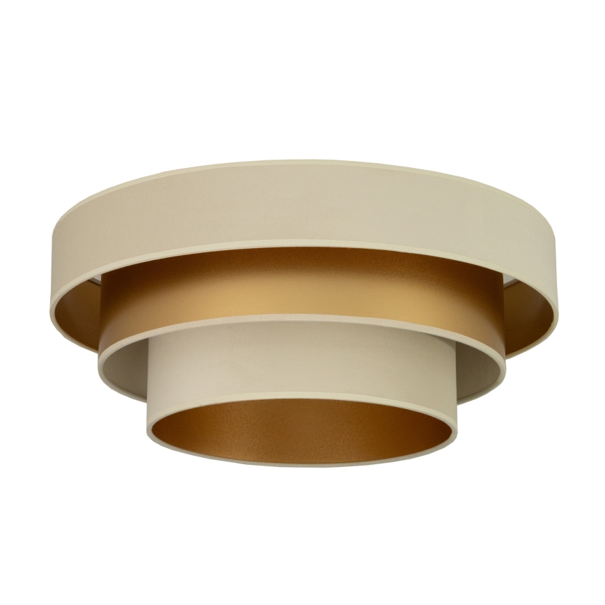 Plafoniera WENTA 1xE27/60W/230V Ø 50 cm beige/oro