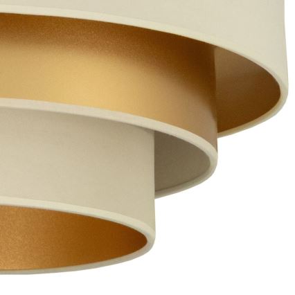 Plafoniera WENTA 1xE27/60W/230V Ø 50 cm beige/oro