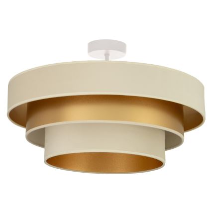 Plafoniera WENTA 1xE27/60W/230V Ø 50 cm beige/oro