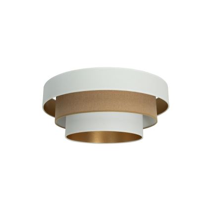 Plafoniera WENTA 1xE27/60W/230V Ø 50 cm bianca/marrone