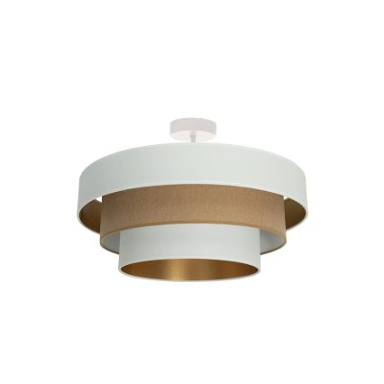 Plafoniera WENTA 1xE27/60W/230V Ø 50 cm bianco/marrone
