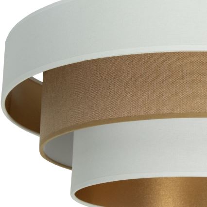 Plafoniera WENTA 1xE27/60W/230V Ø 50 cm bianco/marrone