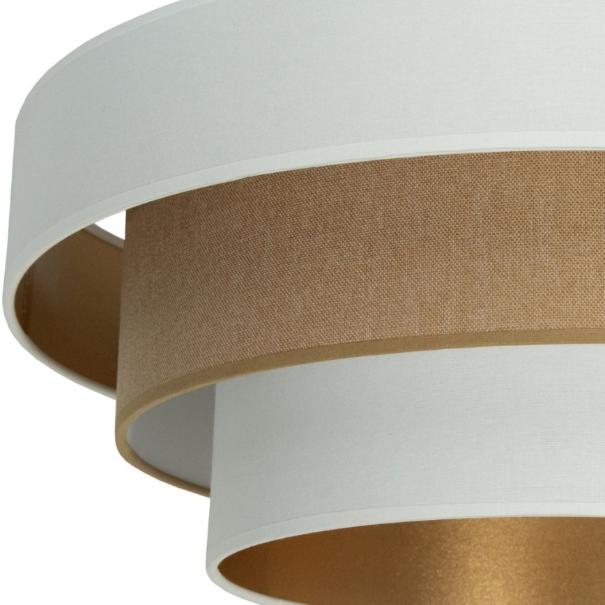 Plafoniera WENTA 1xE27/60W/230V Ø 50 cm bianco/marrone