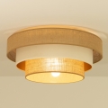 Plafoniera WENTA 1xE27/60W/230V Ø 50 cm iuta/beige