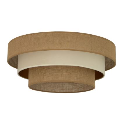 Plafoniera WENTA 1xE27/60W/230V Ø 50 cm iuta/beige