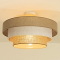 Plafoniera WENTA 1xE27/60W/230V Ø 50 cm juta/crema