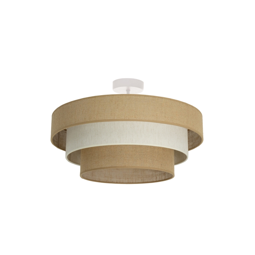 Plafoniera WENTA 1xE27/60W/230V Ø 50 cm juta/crema