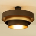 Plafoniera WENTA 1xE27/60W/230V Ø 50 cm marrone/oro